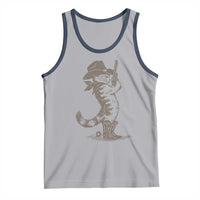 Vintage Cowboy Cat Tank Top Retro 90s Western Country Rodeo Kitten Cowgirl - Wonder Print Shop