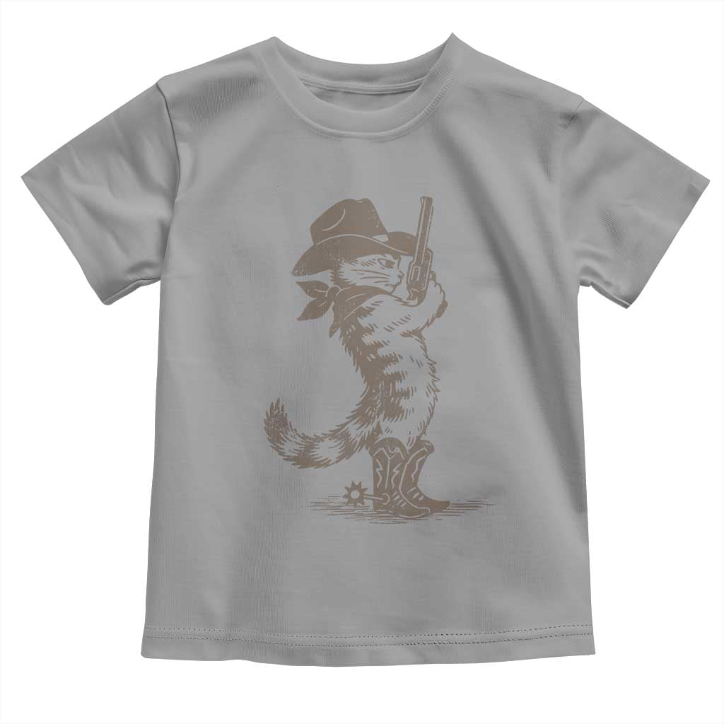 Vintage Cowboy Cat Toddler T Shirt Retro 90s Western Country Rodeo Kitten Cowgirl - Wonder Print Shop