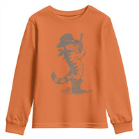 Vintage Cowboy Cat Youth Sweatshirt Retro 90s Western Country Rodeo Kitten Cowgirl - Wonder Print Shop