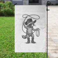 Vintage Raccoon Cowboy Garden Flag Cowgirl Trash Panda Western Country Meme - Wonder Print Shop