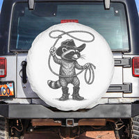 Vintage Raccoon Cowboy Spare Tire Cover Cowgirl Trash Panda Western Country Meme - Wonder Print Shop
