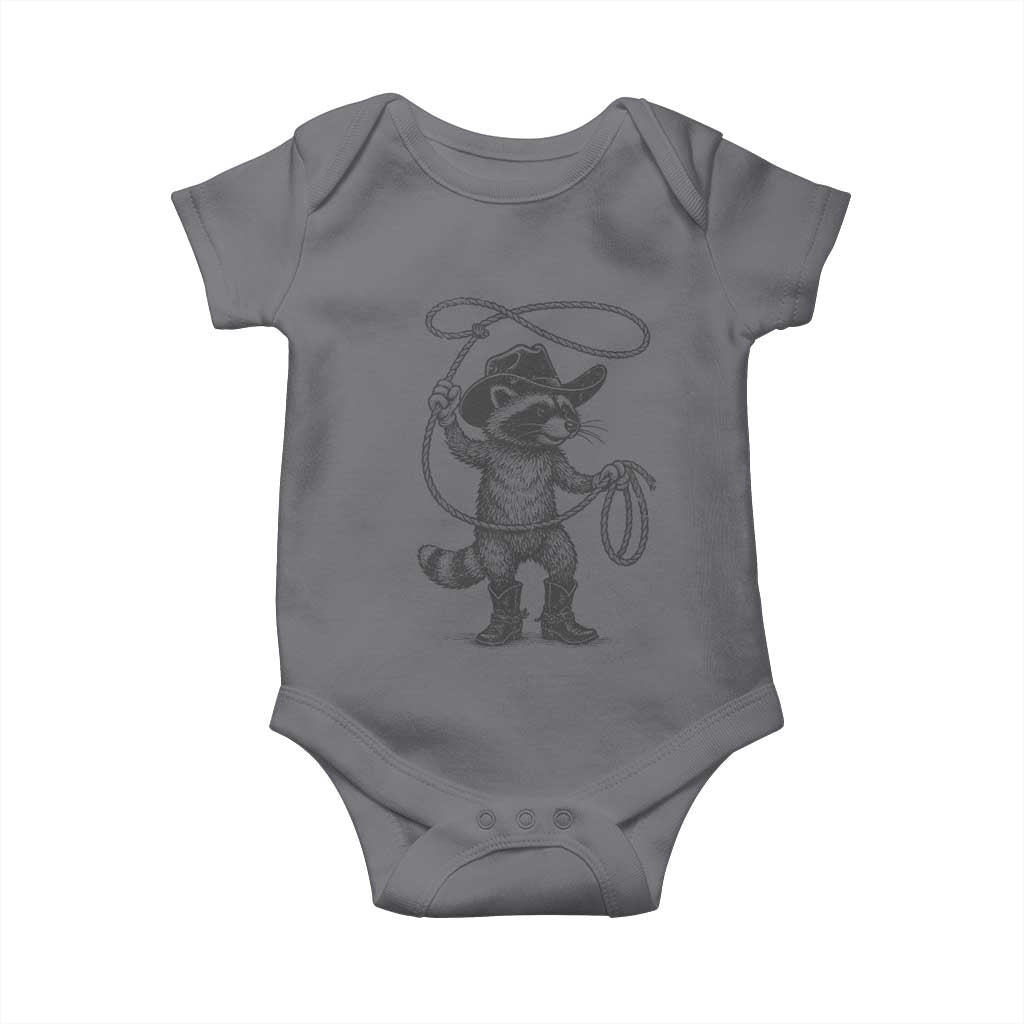 Vintage Raccoon Cowboy Baby Onesie Cowgirl Trash Panda Western Country Meme - Wonder Print Shop