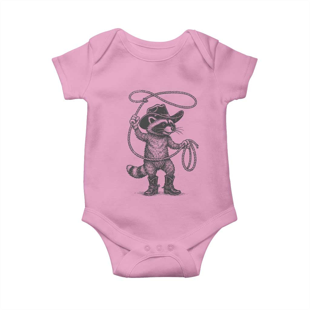 Vintage Raccoon Cowboy Baby Onesie Cowgirl Trash Panda Western Country Meme - Wonder Print Shop