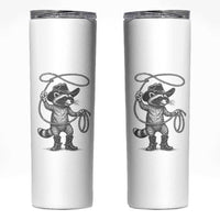 Vintage Raccoon Cowboy Skinny Tumbler Cowgirl Trash Panda Western Country Meme - Wonder Print Shop