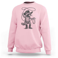 Vintage Raccoon Cowboy Sweatshirt Cowgirl Trash Panda Western Country Meme - Wonder Print Shop