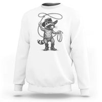 Vintage Raccoon Cowboy Sweatshirt Cowgirl Trash Panda Western Country Meme - Wonder Print Shop