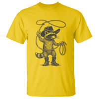 Vintage Raccoon Cowboy T Shirt Cowgirl Trash Panda Western Country Meme - Wonder Print Shop