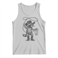 Vintage Raccoon Cowboy Tank Top Cowgirl Trash Panda Western Country Meme - Wonder Print Shop