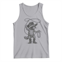 Vintage Raccoon Cowboy Tank Top Cowgirl Trash Panda Western Country Meme - Wonder Print Shop