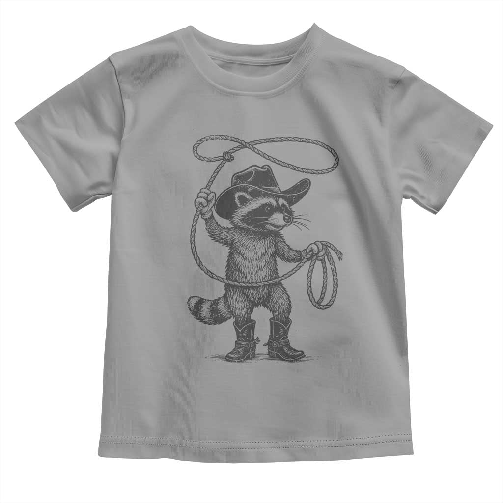 Vintage Raccoon Cowboy Toddler T Shirt Cowgirl Trash Panda Western Country Meme - Wonder Print Shop