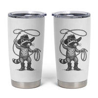 Vintage Raccoon Cowboy Tumbler Cup Cowgirl Trash Panda Western Country Meme - Wonder Print Shop