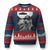 Dog Selfie With Alien UFO Ugly Christmas Sweater Funny Fishing Golden Retriever Smoking Dog Lover - Wonder Print Shop