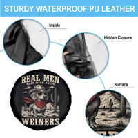 Funny Dachshund Cowboy Spare Tire Cover Real Men Play With Their Weiners - Wonder Print Shop