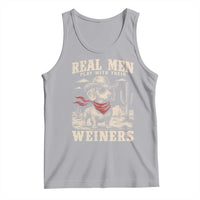 Funny Dachshund Cowboy Tank Top Real Men Play With Their Weiners - Wonder Print Shop