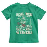 Funny Dachshund Cowboy Toddler T Shirt Real Men Play With Their Weiners - Wonder Print Shop