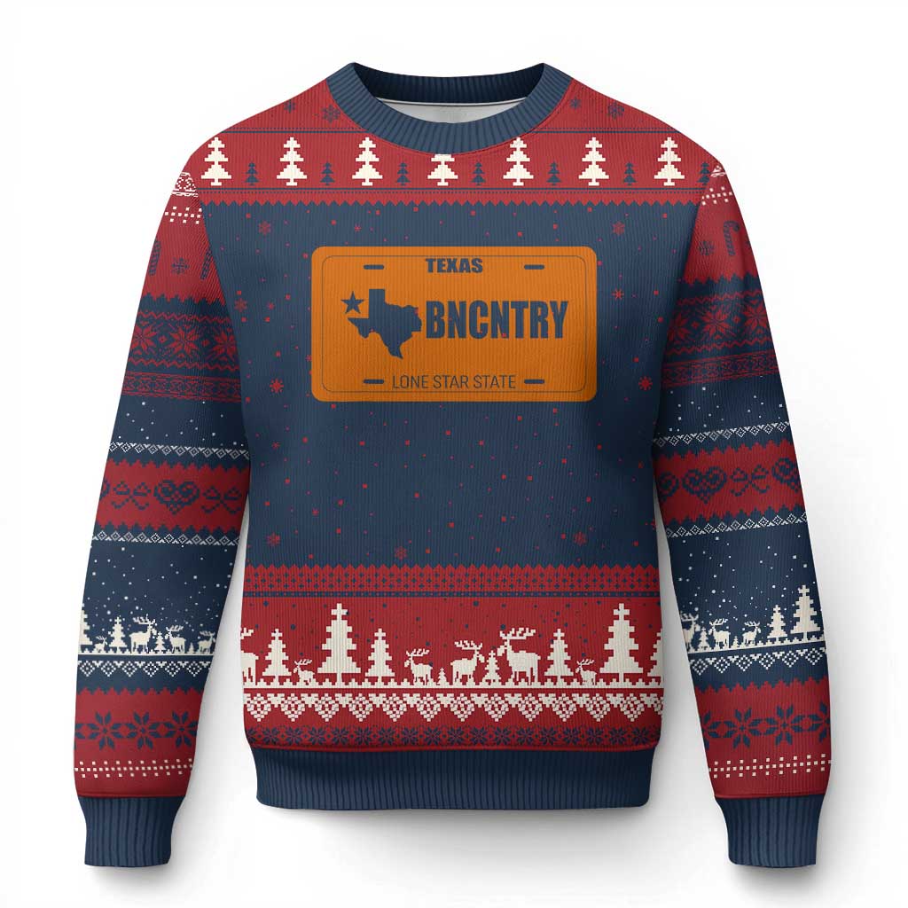 Texas Ugly Christmas Sweater Lone Star State Western Cowboy BNCNTRY Country - Wonder Print Shop