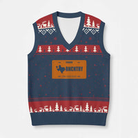 Texas V-Neck Knit Sweater Vest Lone Star State Western Cowboy BNCNTRY Country - Wonder Print Shop