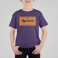 Texas T Shirt For Kid Lone Star State Western Cowboy BNCNTRY Country - Wonder Print Shop