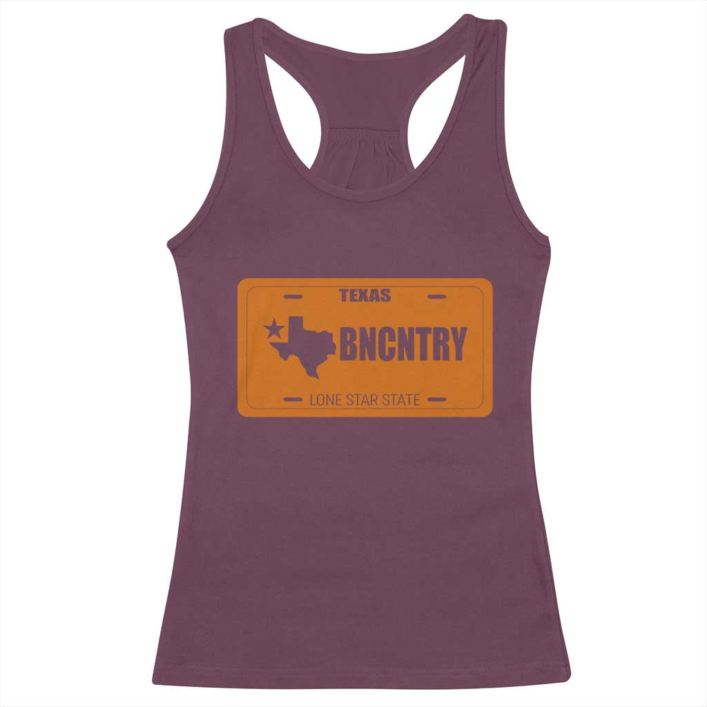 Texas Racerback Tank Top Lone Star State Western Cowboy BNCNTRY Country - Wonder Print Shop