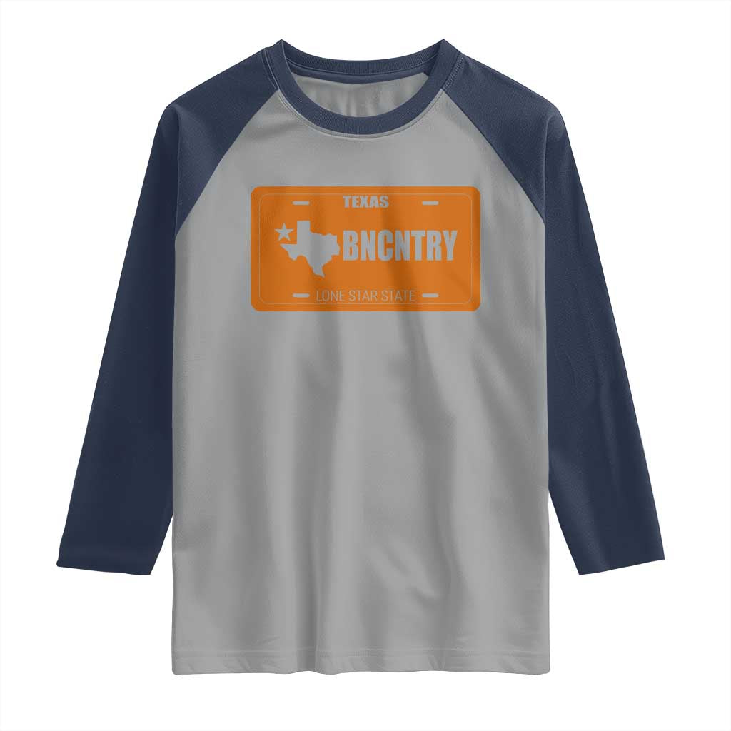 Texas Raglan Shirt Lone Star State Western Cowboy BNCNTRY Country - Wonder Print Shop