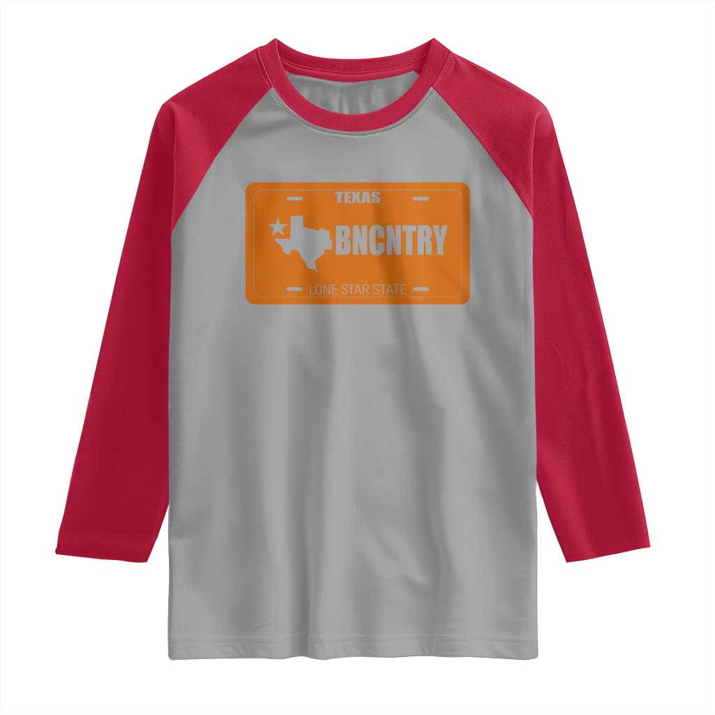 Texas Raglan Shirt Lone Star State Western Cowboy BNCNTRY Country - Wonder Print Shop