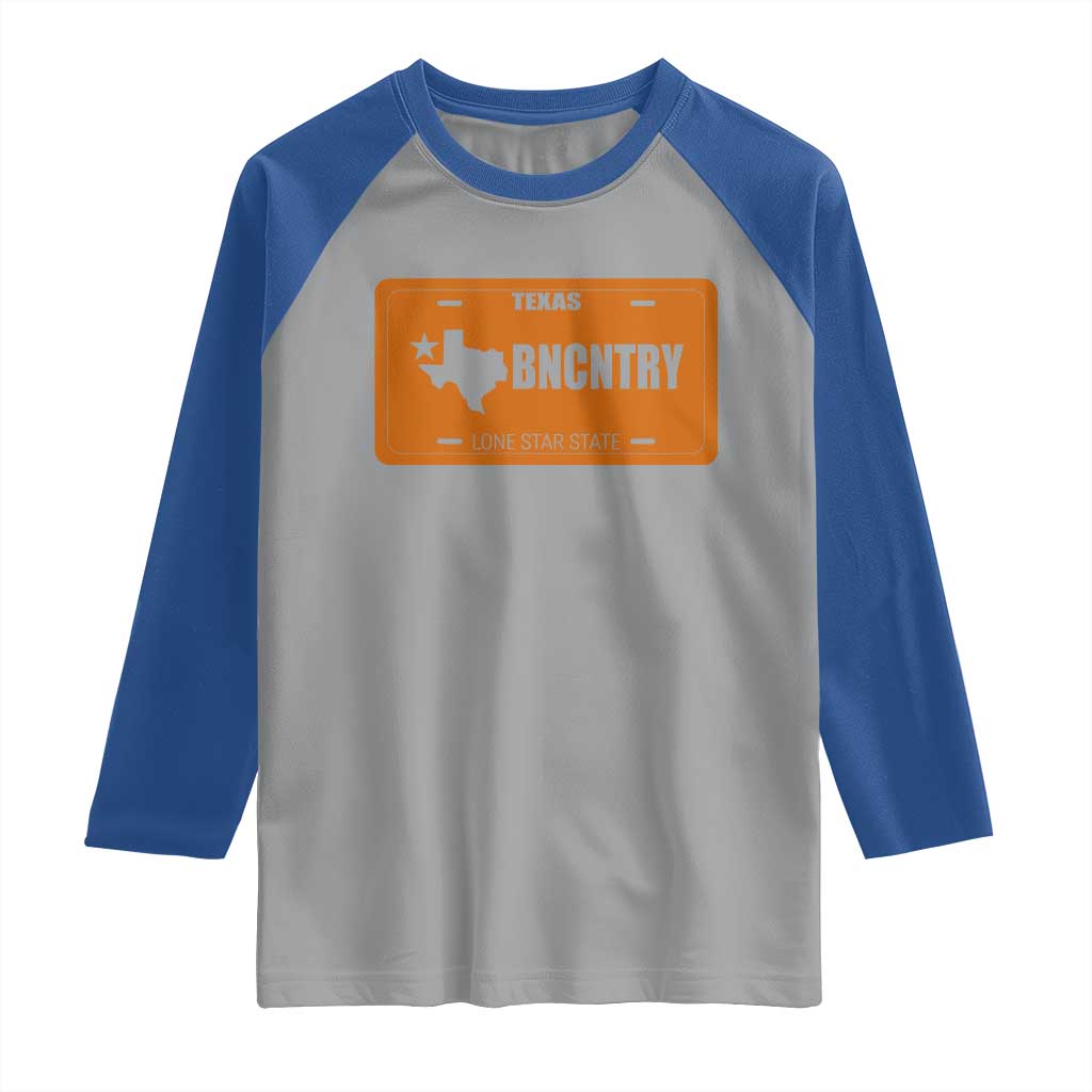 Texas Raglan Shirt Lone Star State Western Cowboy BNCNTRY Country - Wonder Print Shop