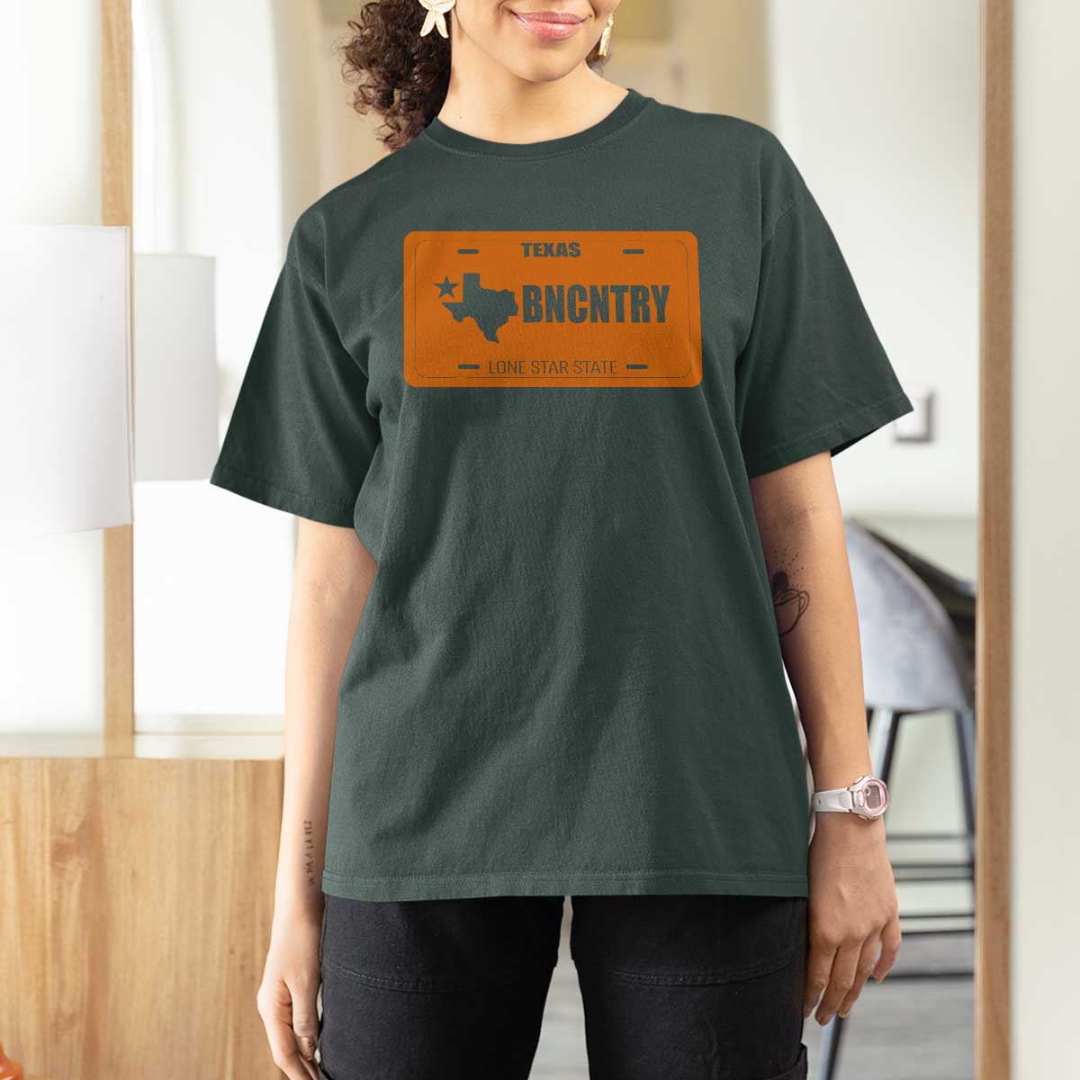 Texas T Shirt For Women Lone Star State Western Cowboy BNCNTRY Country - Wonder Print Shop