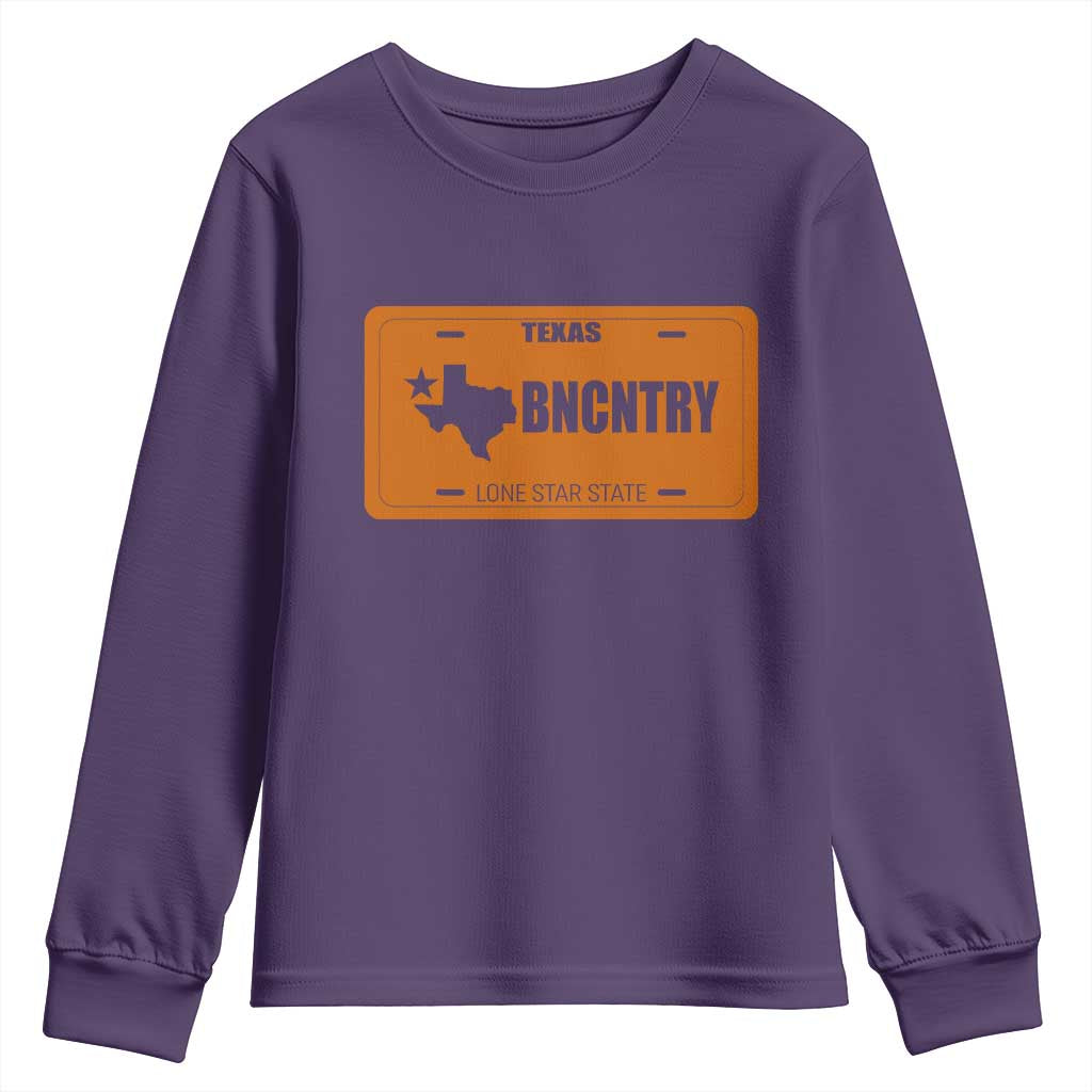 Texas Youth Sweatshirt Lone Star State Western Cowboy BNCNTRY Country - Wonder Print Shop