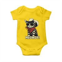 Vintage Cowboy Cat Baby Onesie Retro 90s Western Country Rodeo Meowdy Partner - Wonder Print Shop