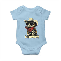 Vintage Cowboy Cat Baby Onesie Retro 90s Western Country Rodeo Meowdy Partner - Wonder Print Shop