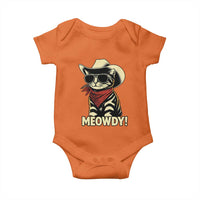 Vintage Cowboy Cat Baby Onesie Retro 90s Western Country Rodeo Meowdy Partner - Wonder Print Shop