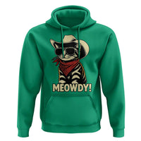 Vintage Cowboy Cat Hoodie Retro 90s Western Country Rodeo Meowdy Partner - Wonder Print Shop
