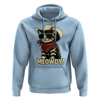 Vintage Cowboy Cat Hoodie Retro 90s Western Country Rodeo Meowdy Partner - Wonder Print Shop