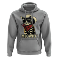 Vintage Cowboy Cat Hoodie Retro 90s Western Country Rodeo Meowdy Partner - Wonder Print Shop