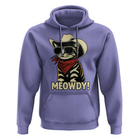 Vintage Cowboy Cat Hoodie Retro 90s Western Country Rodeo Meowdy Partner - Wonder Print Shop