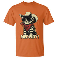 Vintage Cowboy Cat T Shirt Retro 90s Western Country Rodeo Meowdy Partner - Wonder Print Shop
