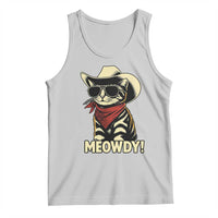 Vintage Cowboy Cat Tank Top Retro 90s Western Country Rodeo Meowdy Partner - Wonder Print Shop