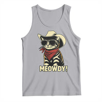 Vintage Cowboy Cat Tank Top Retro 90s Western Country Rodeo Meowdy Partner - Wonder Print Shop