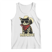 Vintage Cowboy Cat Tank Top Retro 90s Western Country Rodeo Meowdy Partner - Wonder Print Shop