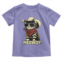 Vintage Cowboy Cat Toddler T Shirt Retro 90s Western Country Rodeo Meowdy Partner - Wonder Print Shop