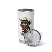 Vintage Cowboy Cat Tumbler Cup Retro 90s Western Country Rodeo Meowdy Partner - Wonder Print Shop