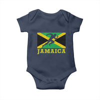 Jamaican Flag Track And Field Baby Onesie Retro Vintage Jamaica Runner Track Team - Wonder Print Shop