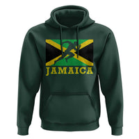 Jamaican Flag Track And Field Hoodie Retro Vintage Jamaica Runner Track Team - Wonder Print Shop