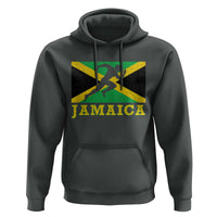Jamaican Flag Track And Field Hoodie Retro Vintage Jamaica Runner Track Team - Wonder Print Shop
