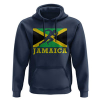 Jamaican Flag Track And Field Hoodie Retro Vintage Jamaica Runner Track Team - Wonder Print Shop
