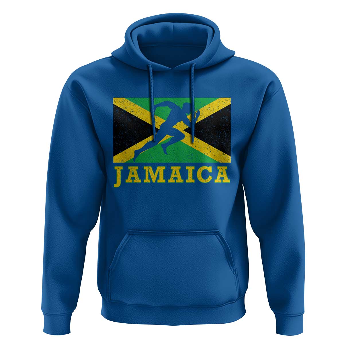 Jamaican Flag Track And Field Hoodie Retro Vintage Jamaica Runner Track Team - Wonder Print Shop