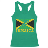 Jamaican Flag Track And Field Racerback Tank Top Retro Vintage Jamaica Runner Track Team - Wonder Print Shop