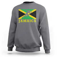 Jamaican Flag Track And Field Sweatshirt Retro Vintage Jamaica Runner Track Team - Wonder Print Shop
