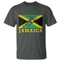 Jamaican Flag Track And Field T Shirt Retro Vintage Jamaica Runner Track Team - Wonder Print Shop