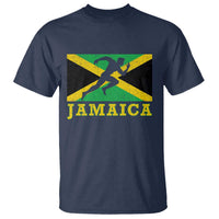 Jamaican Flag Track And Field T Shirt Retro Vintage Jamaica Runner Track Team - Wonder Print Shop